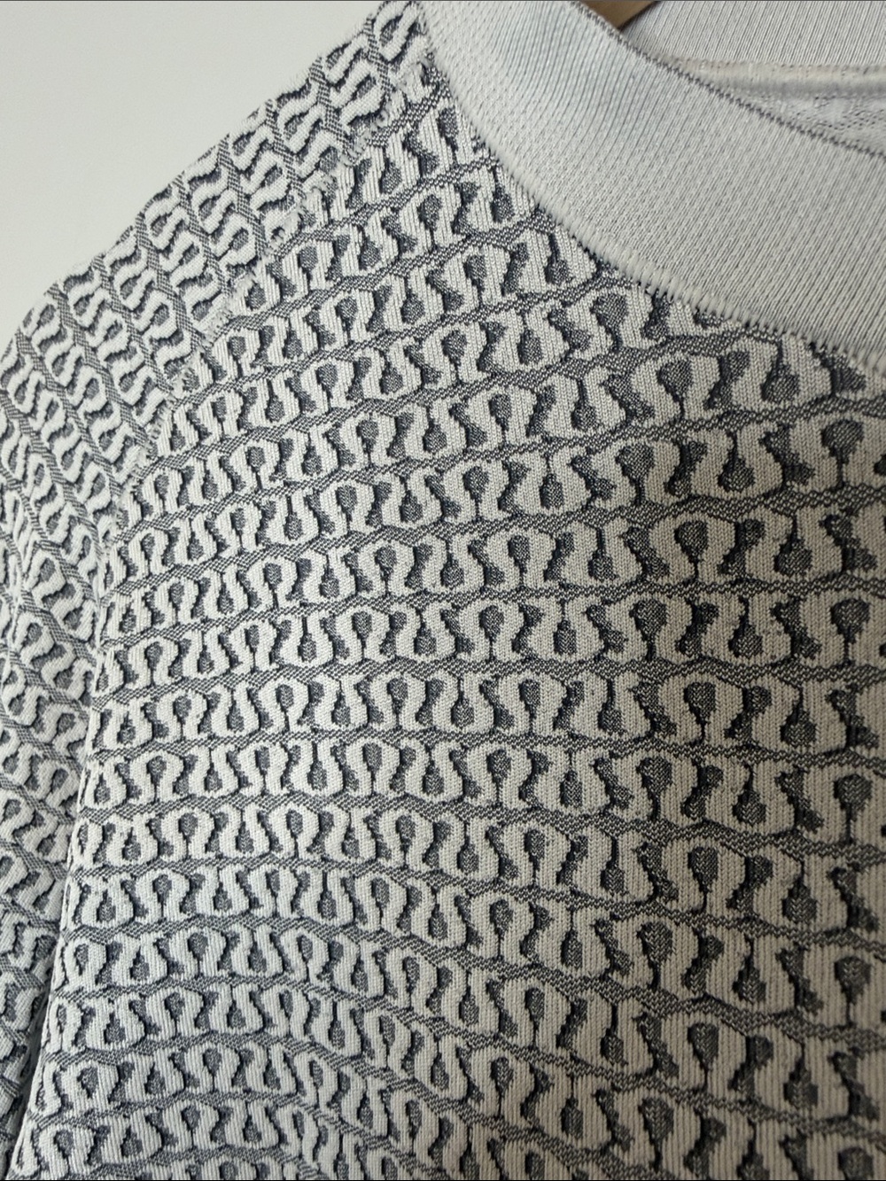 lululemon athletica Light Gray Textured Crewneck Sweater - Picture 3 of 7